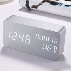 dong ho bao thuc bang go khac logo 466