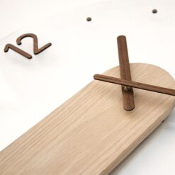 dong ho go kem kinh in logo 471