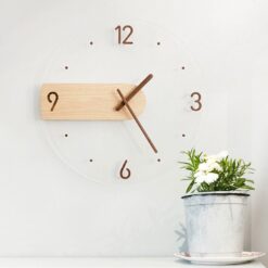 dong ho go kem kinh in logo 473