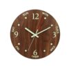 Đồng hồ treo tường bằng gỗ in logo