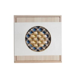 Hộp bánh trung thu bằng gỗ bọc giấy