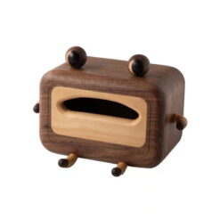 Hộp đựng giấy bằng gỗ khắc laser