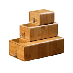 hộp quà tặng bằng tre nắp rút