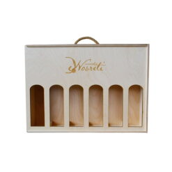 Hộp rượu bằng gỗ 6 chai cắt cnc