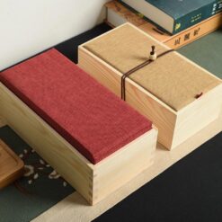 Hộp trà bằng gỗ cao cấp bồi da 5 hop tra bang go cao cap 643