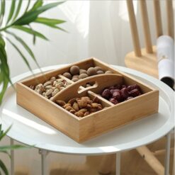 Khay đựng hạt bằng tre có tay cầm 7 khay dung hat bang tre co tay cam 360