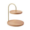 Khay gỗ decor 2 tầng
