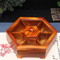 Khay mứt tết bằng gỗ hình lục giác 7 khay mut tet bang go hinh luc giac 239