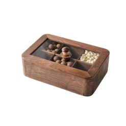 Khay mứt tết hình chữ nhật bằng gỗ