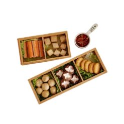 Khay tre decor đồ ăn