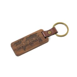 Móc chìa khoá bằng gỗ khắc laser