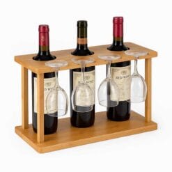 Giá đỡ rượu vang bằng gỗ 24 giá đựng rượu vang bằng gỗ