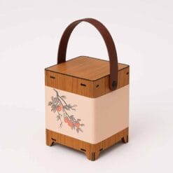 Hộp trà gỗ hai tầng