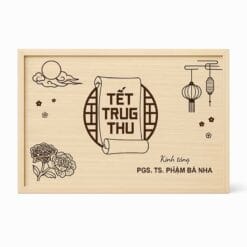 Hộp Gỗ Trung Thu Nắp Trượt 9 hopquagiare