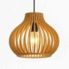 Đèn gỗ củ tỏi